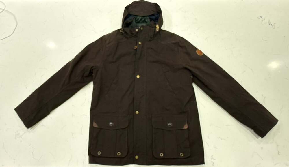 Timberland Brown Canvas Hooded Field Jacket Coat